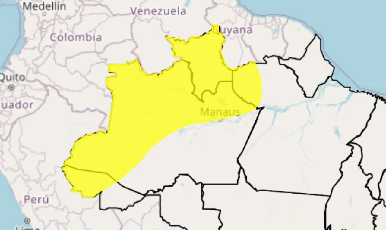 Alerta Amarelo Para Temporais E Ventania Em Partes Do Ac Am Rr E Pa